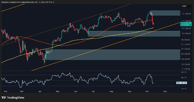 Analyse du prix du Bitcoin : la dynamique de BTC est-elle baissière après le krach ?