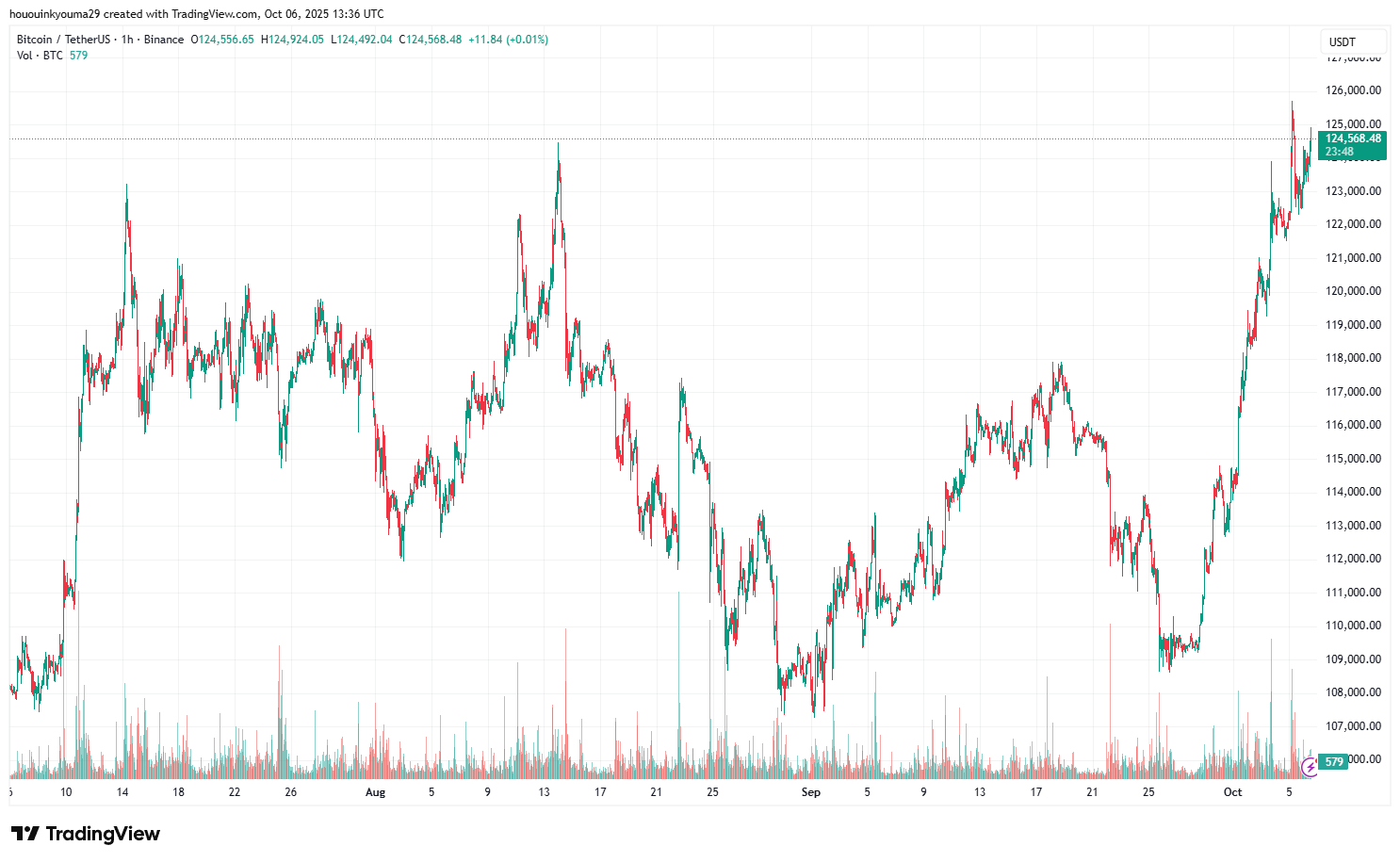 Binance: Image du graphique btcusdt par hououinkyouma29